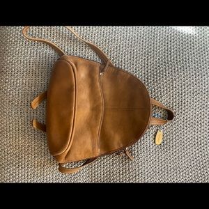 Leather Tignanello backpack.